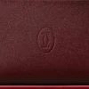 Portefeuille international zippé, Must De Cartier – Cuir de veau bordeaux, finition dorée – Cartier Portefeuille international zippé, Must De Cartier – Cuir de veau bordeaux, finition dorée – Cartier