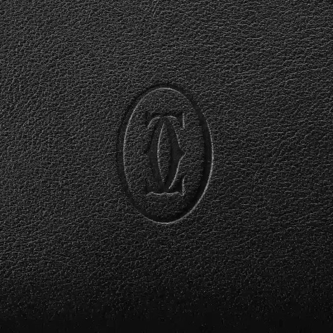 Portefeuille international zippé, Must de Cartier – Cuir de veau noir, finition palladium – Cartier Portefeuille international zippé, Must de Cartier – Cuir de veau noir, finition palladium – Cartier