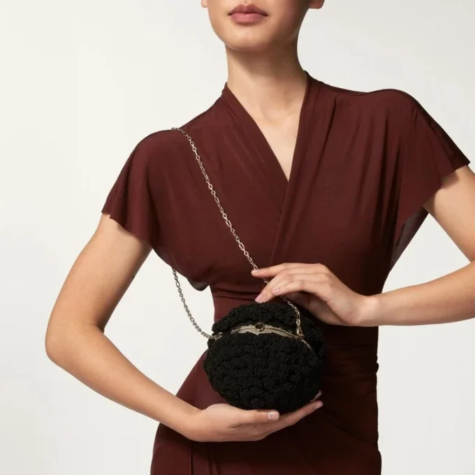 Sac rond en crochet, Cartier Soir