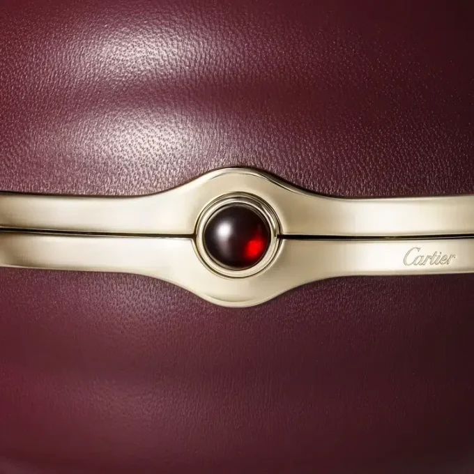 Sac rond à motif godronné, Cartier Soir
